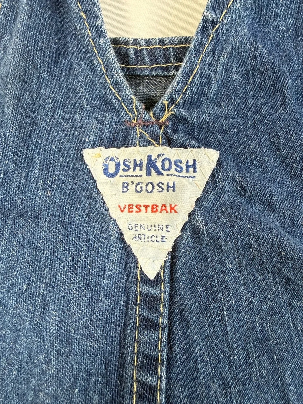 VINTAGE‎ OSHKOSH BGOSH Baby Denim Overalls 6-9M 90s Americana Farmcore Classic